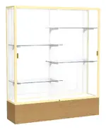 Display Cabinet with Glass Doors and Shelves - 60