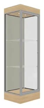 Tower Display Case with LED Lighting - 24 x 76