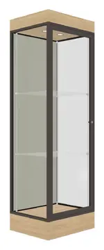 Tower Display Case with LED Lighting - 24 x 76