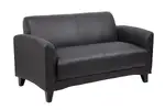 Black Reception Area Loveseat