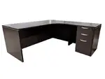 Espresso L Shaped Desk