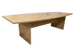 9 FT Honey Laminate Boat Shape Conference Table