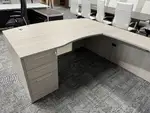 Bow Front U-Shaped Desk with Modesty Panel