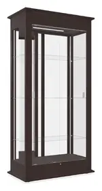 Mirrored Display Case with LED Lighting - 36