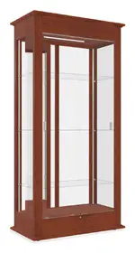 Mirrored Display Case with LED Lighting - 36