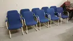 Blue Office Waiting Room Guest Chais