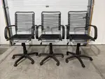 Black Bungee Rolling Chair
