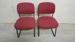 Red Armless Guest Chairs