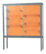 Display Case with Aluminum Legs - 60