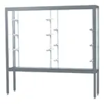 Display Case with Aluminum Legs - 72 x 66