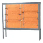 Display Case with Aluminum Legs - 72