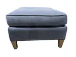 Blue Fabric Ottoman