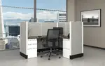 L Shaped Cubicle with Power