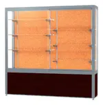 Display Case with Wood Grained Vinyl Base - 72