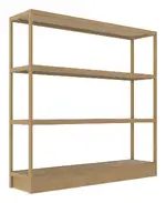 Wood Shelving Unit - 72 x 72