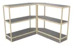 Corner Shelving Unit - 93 x 50