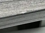 8' Grigio Boat-Shaped Conference Table
