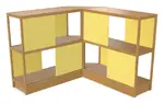 Wood Shelving Unit with Acoustic Panels - 93 x 50