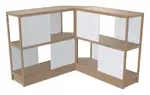 Wood Shelving Unit with Acoustic Panels - 93