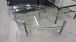 Oval Glass Coffee Table