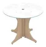 Small Round Table with Glass Top