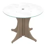 Small Round Table with Glass Top