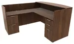 L Shaped Reception Desk with Drawers