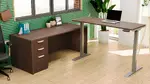 L Shaped Sit Stand Desk