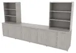 Credenza Wall Unit with Open Shelf Storage