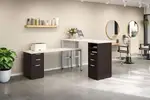 Salon Reception Desk with Drawers