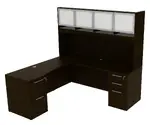 L Shaped Desk with Hutch