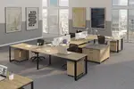 4 Person Desk with Storage