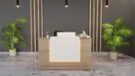 Modern L Shaped Reception Desk