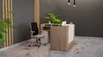 Modern L Shaped Reception Desk