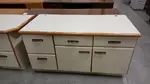 L Shape Desk with Matching Storage Cabinet