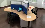 3 Person Workstation Desk