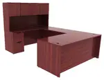 U Shaped Desk with Hutch