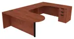 U Shaped Peninsula Desk