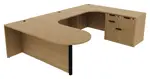 U Shaped Peninsula Desk