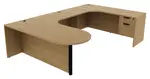 U Shaped Peninsula Desk