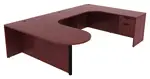 U Shaped Peninsula Desk