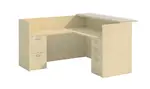 L Shaped Reception Desk with Drawers