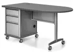 Teacher Desk and Height Adjustable Table Set