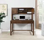 Home Office Desk with Hutch