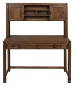 Home Office Desk with Hutch