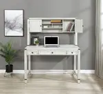 Home Office Desk with Hutch