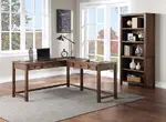 Home Office Desk with Bookcase