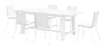 Rectangular Dining Table and Chairs Set