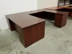 Executive U Shape Cherry Veneer Desk