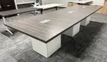 12' Conference Table with Cube Bases